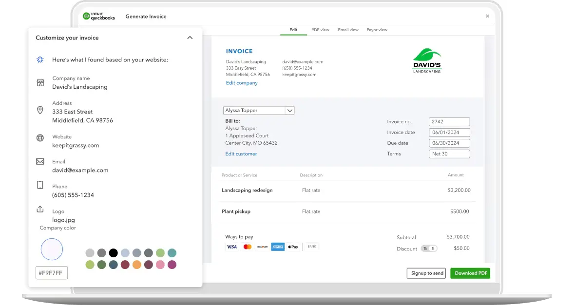 AI-powered invoicing